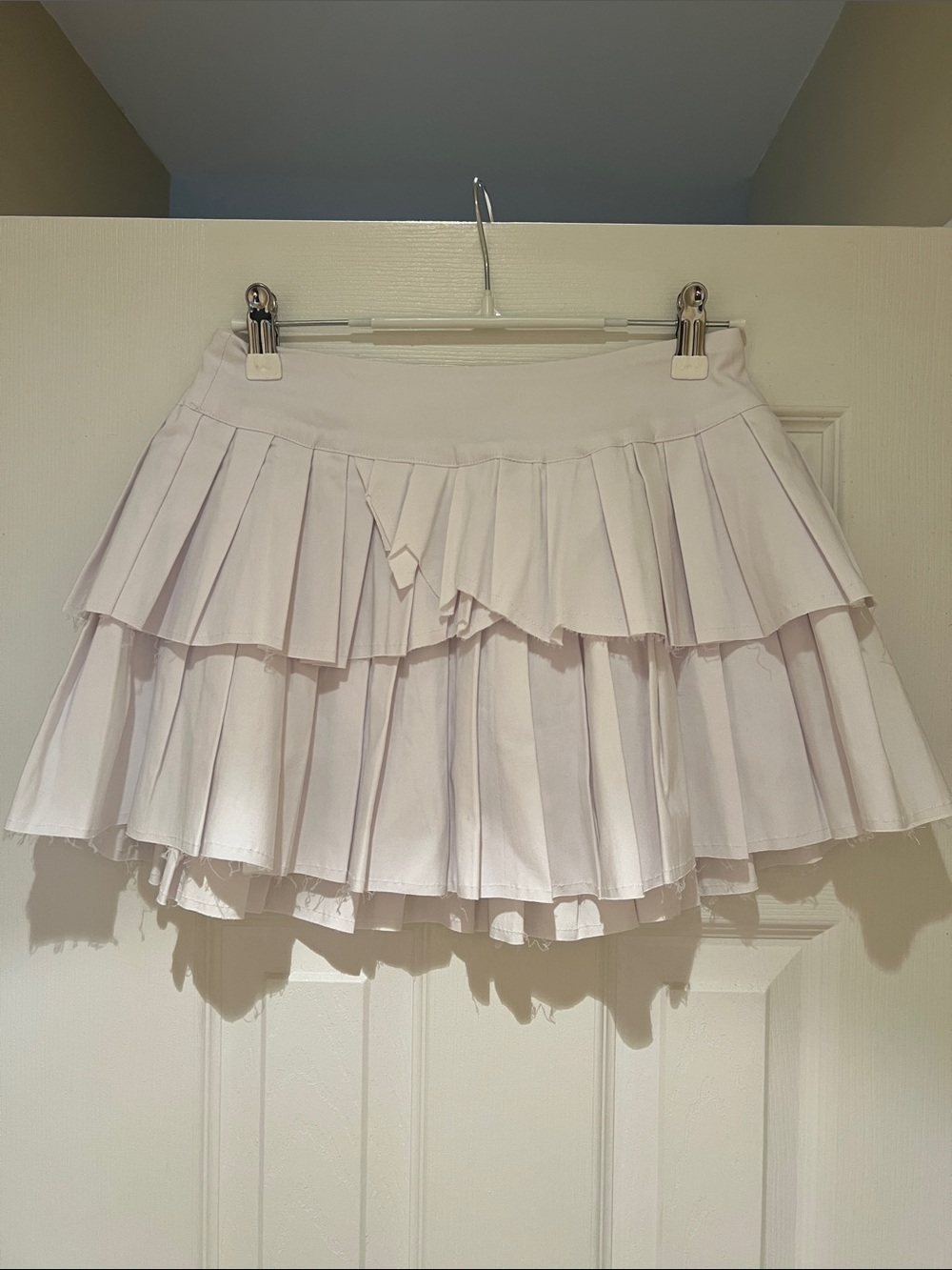 dELiA*s Layered Pleated Mini Skirt - Pale Pink